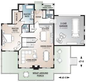 Main Floor for House Plan #034-01217
