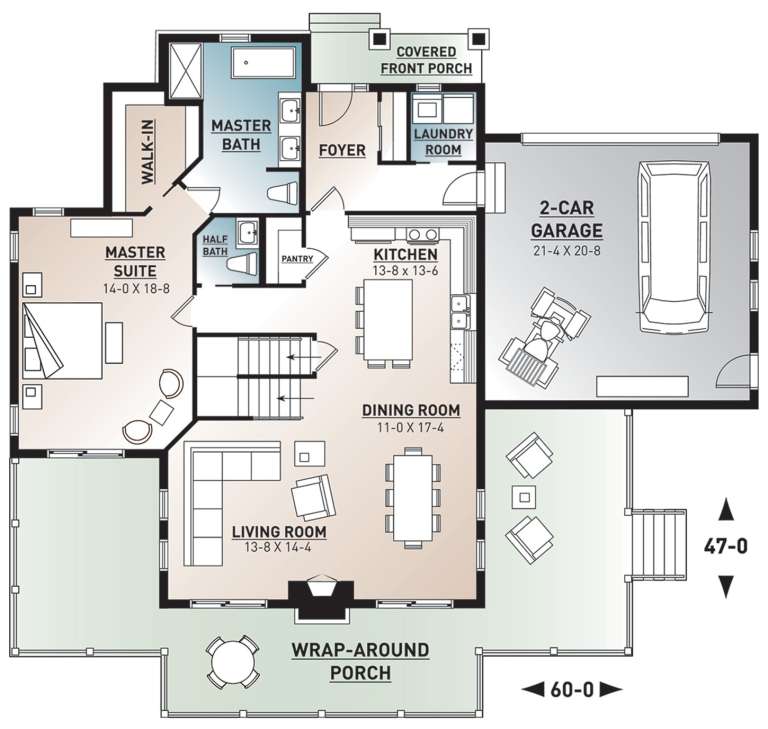 House Plan House Plan #22604 Drawing 1
