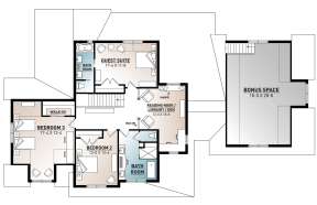 Second Floor for House Plan #034-01218