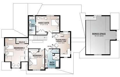 Second Floor for House Plan #034-01218