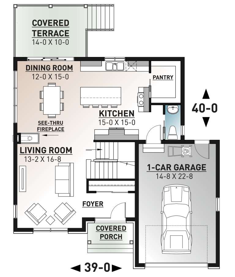 House Plan House Plan #22618 Drawing 1