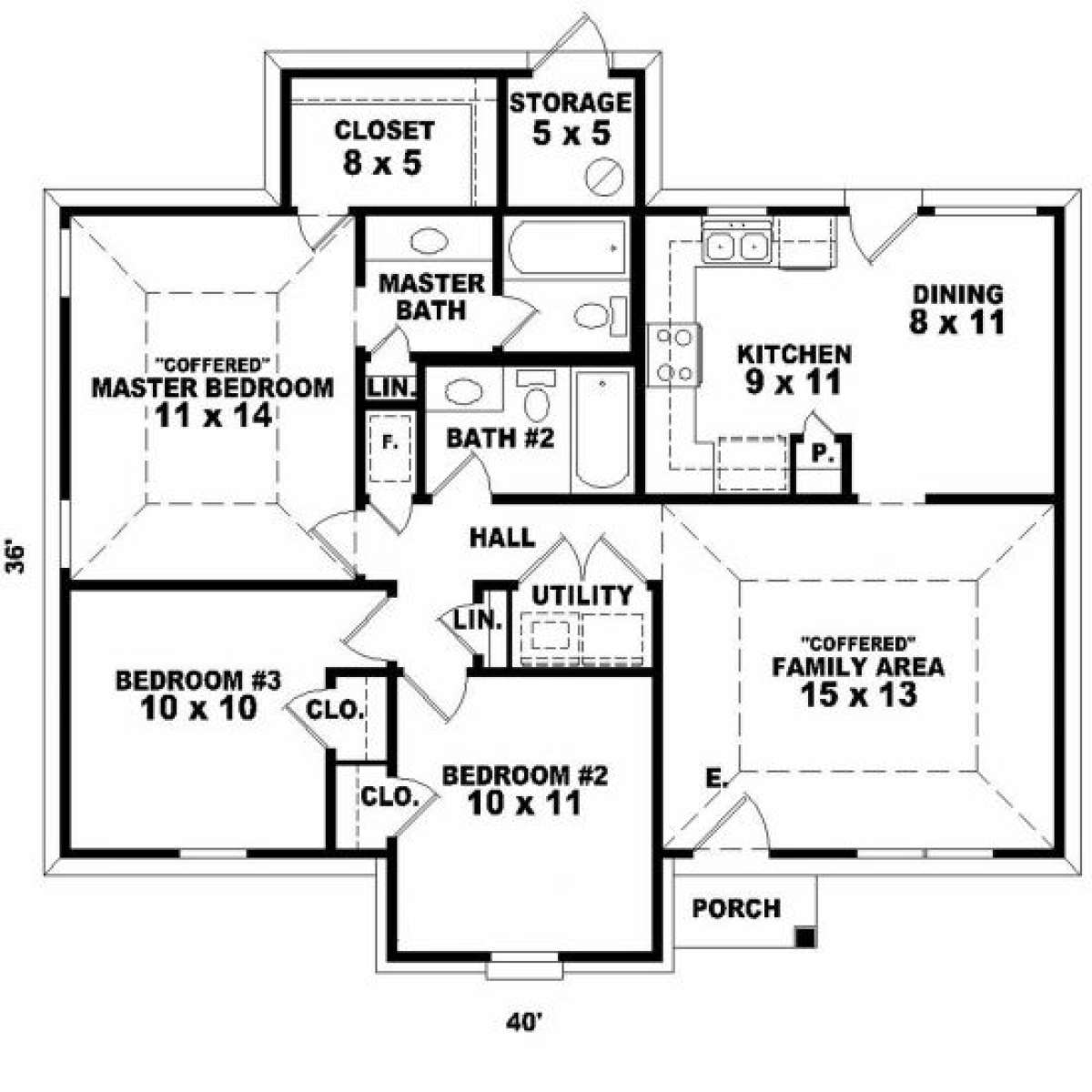 Floorplan for House Plan #053-00132