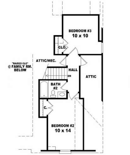 Second Floor for House Plan #053-00133