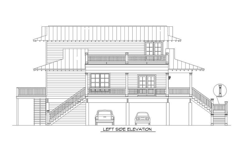 Coastal House Plan #940-00163 Elevation Photo