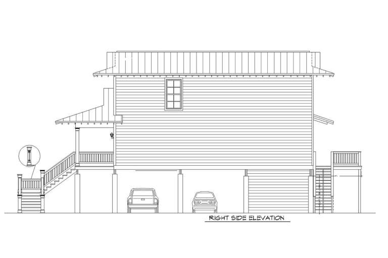 Coastal House Plan #940-00163 Elevation Photo