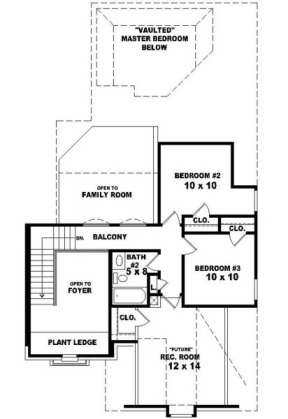 Second Floor for House Plan #053-00134