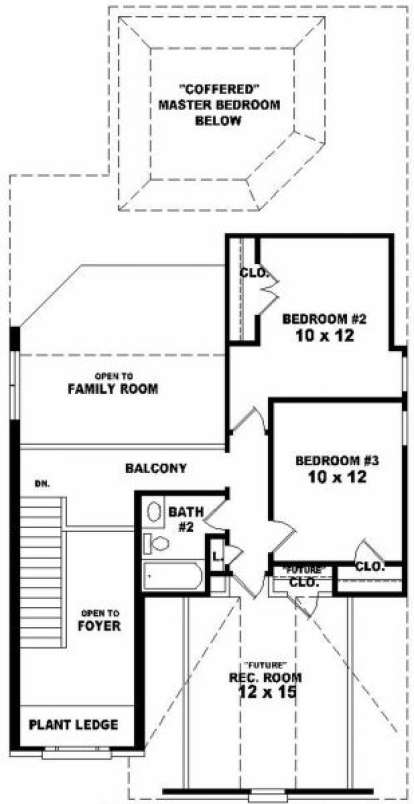 Second Floor for House Plan #053-00135
