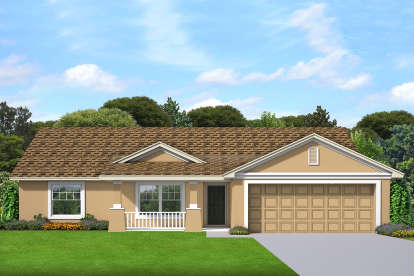 Ranch House Plan #3978-00219 Elevation Photo