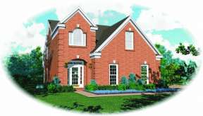 Traditional House Plan #053-00136 Elevation Photo