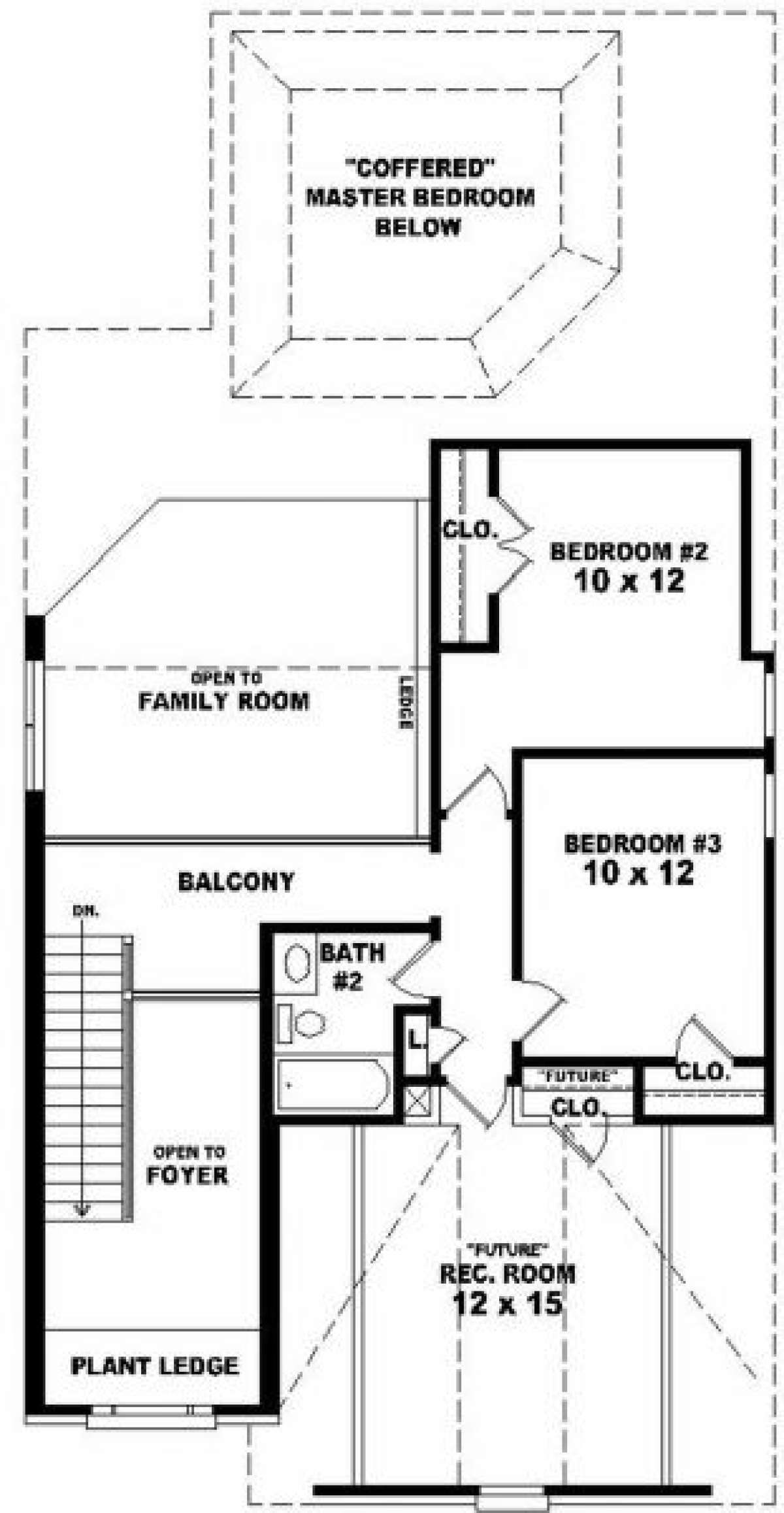 Second Floor for House Plan #053-00136