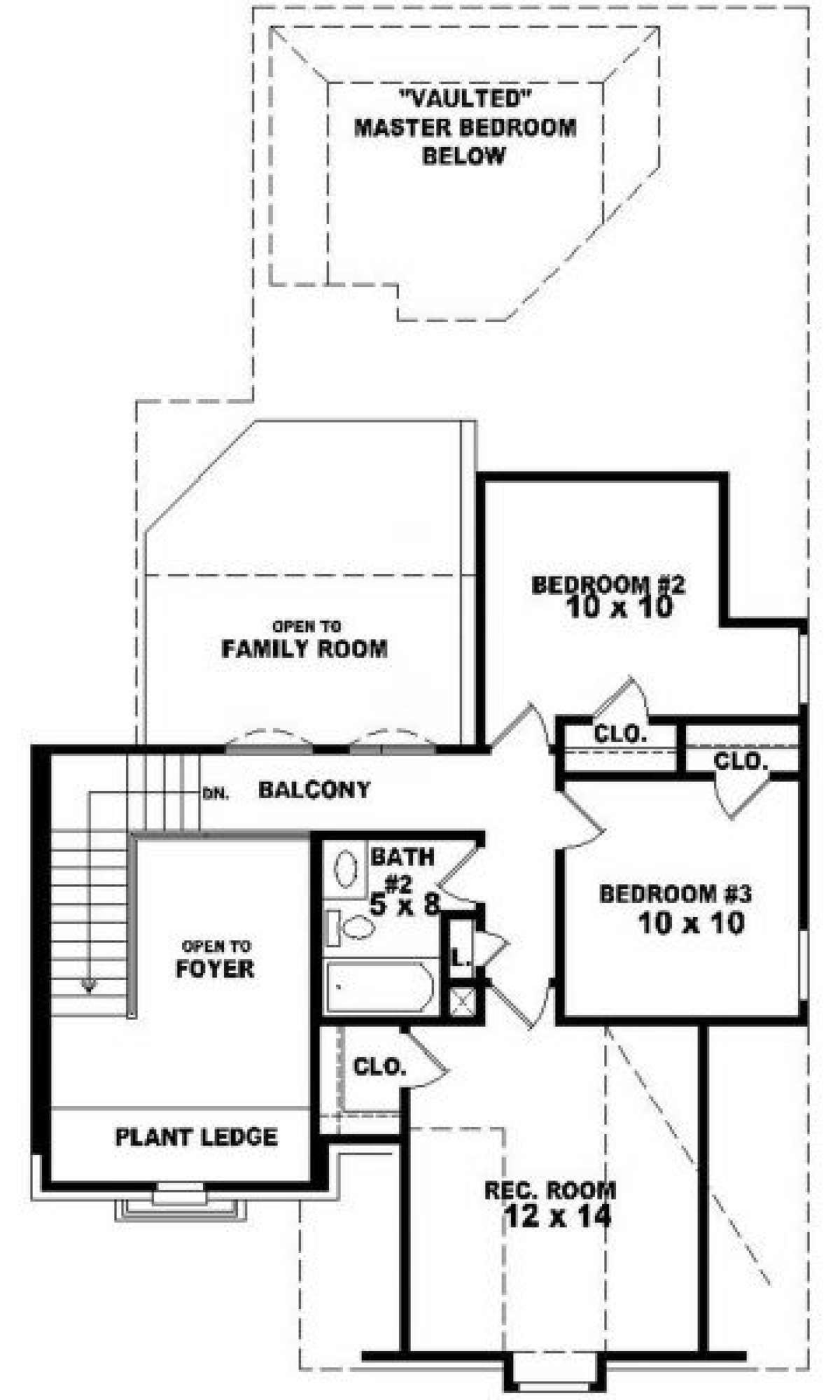 Second Floor for House Plan #053-00138
