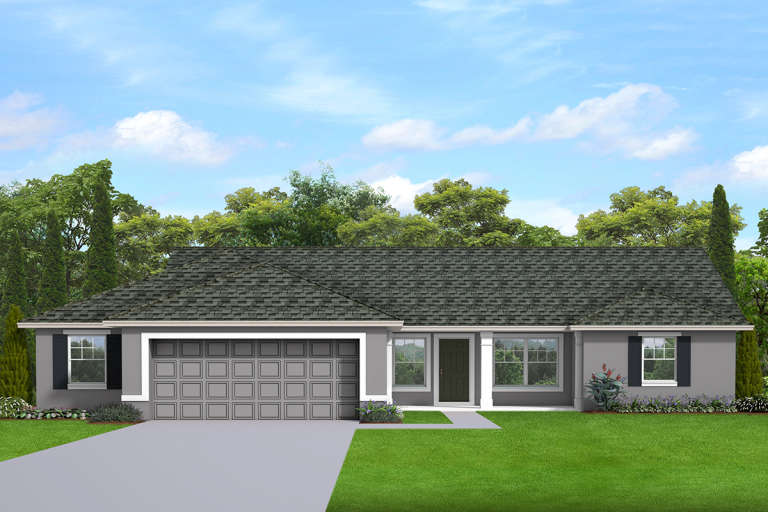 House Plan House Plan #22681 Front Elevation 
