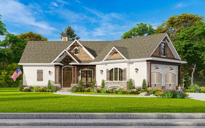 Craftsman House Plan #699-00238 Elevation Photo
