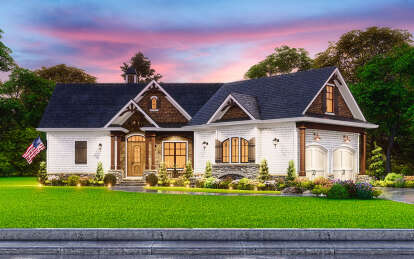 Craftsman House Plan #699-00238 Elevation Photo