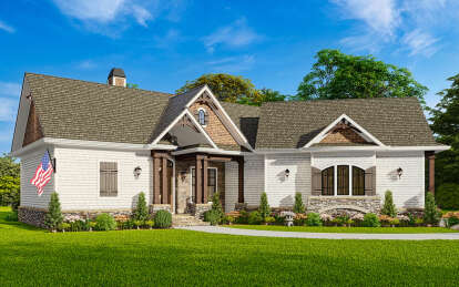 Craftsman House Plan #699-00238 Elevation Photo
