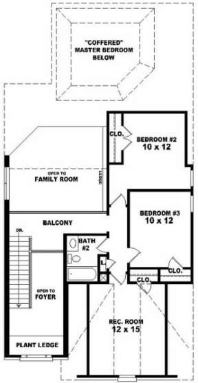 Second Floor for House Plan #053-00140