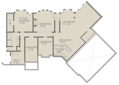 Basement for House Plan #699-00239
