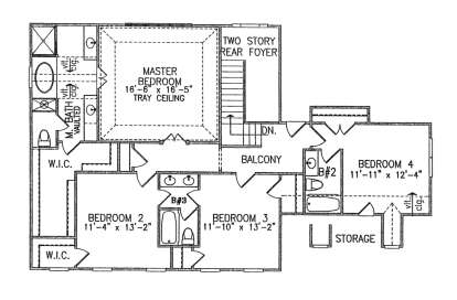 Second Floor for House Plan #699-00240