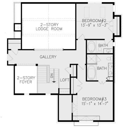Second Floor for House Plan #699-00241