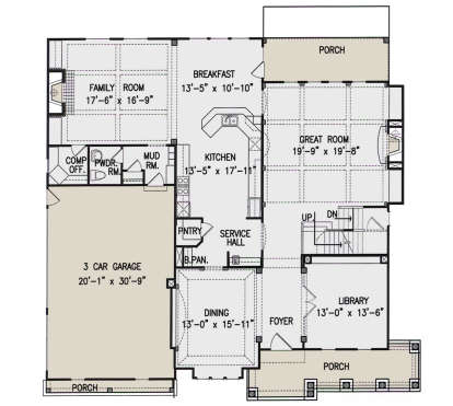 Main Floor for House Plan #699-00242