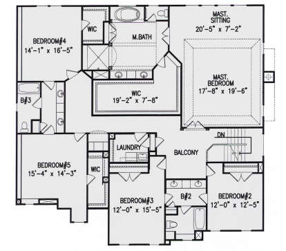 Second Floor for House Plan #699-00242