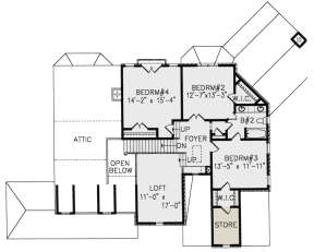 Second Floor for House Plan #699-00243