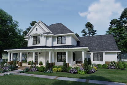 Modern Farmhouse House Plan #9401-00101 Elevation Photo