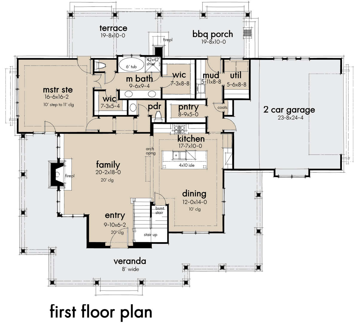 Main Floor for House Plan #9401-00101