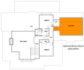 Optional Bonus Room for House Plan #9401-00101