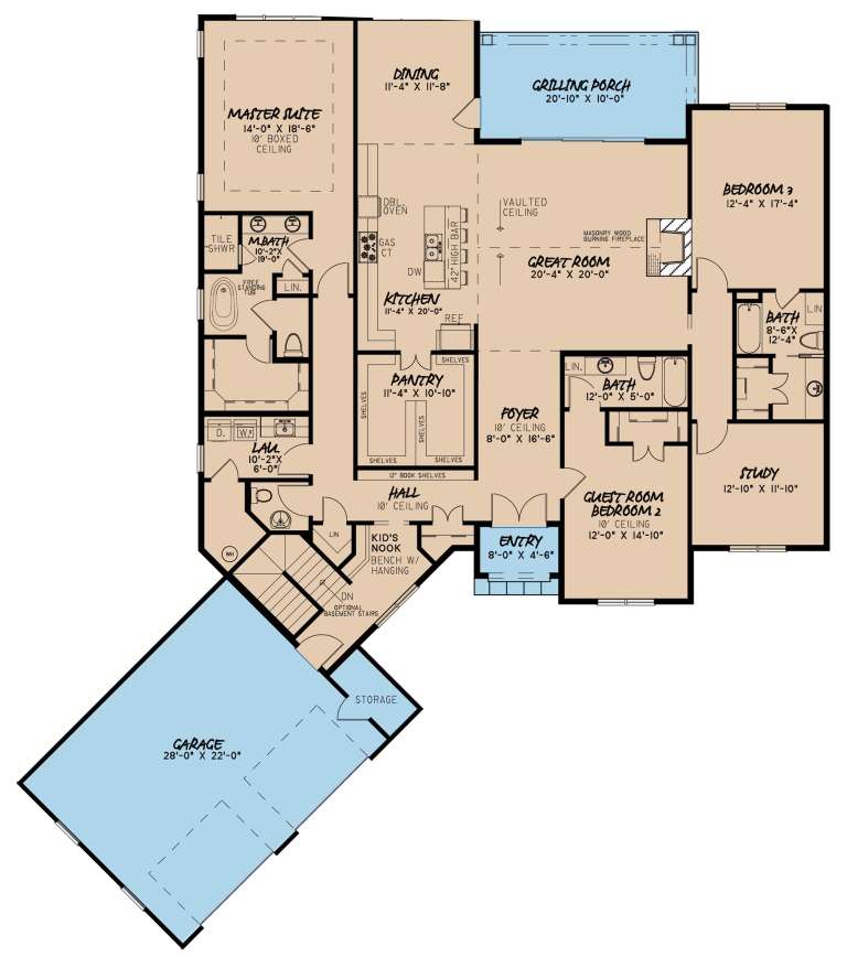 House Plan House Plan #22744 Drawing 1