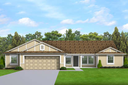 Ranch House Plan #3978-00224 Elevation Photo
