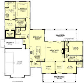 Main Floor for House Plan #041-00194
