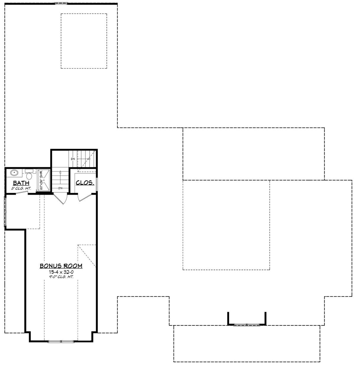 Bonus Room for House Plan #041-00194