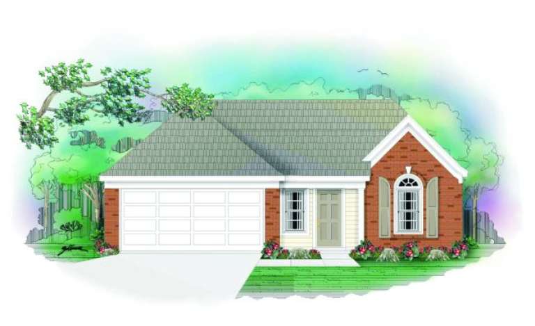 Traditional House Plan #053-00144 Elevation Photo