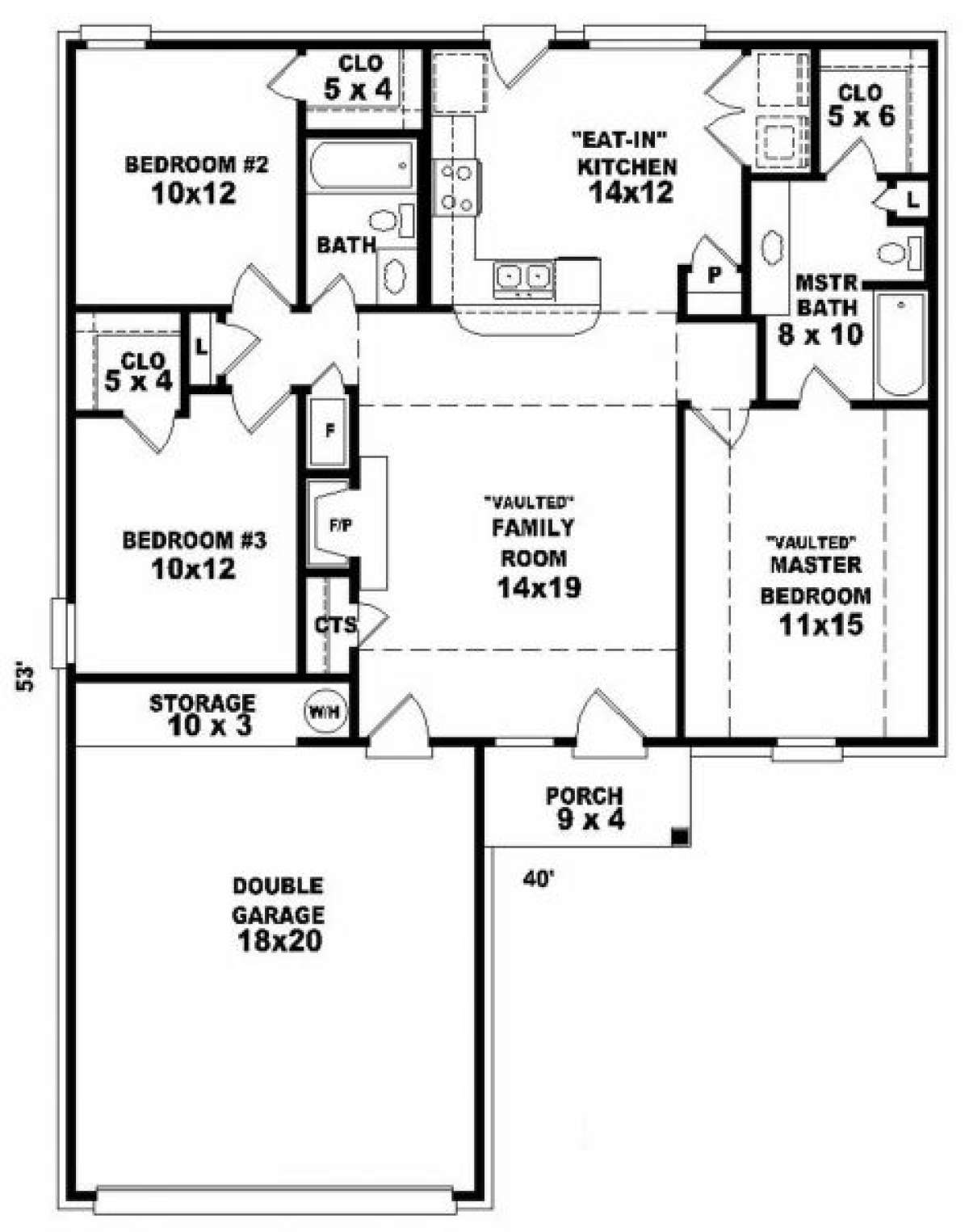 Floorplan for House Plan #053-00144