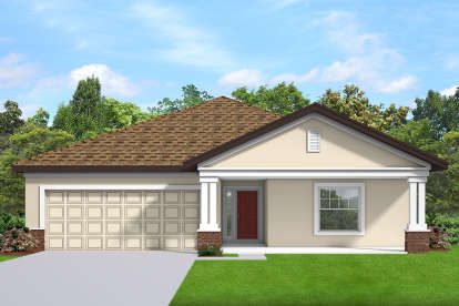 Ranch House Plan #3978-00227 Elevation Photo
