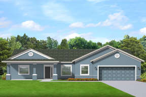 Ranch House Plan #3978-00229 Elevation Photo