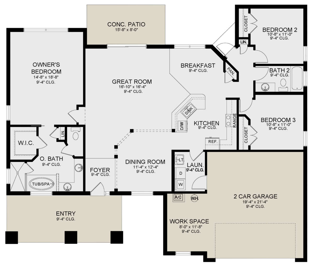 Main Floor for House Plan #3978-00229