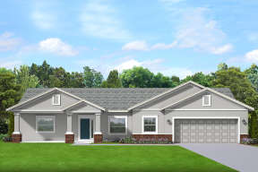Ranch House Plan #3978-00231 Elevation Photo