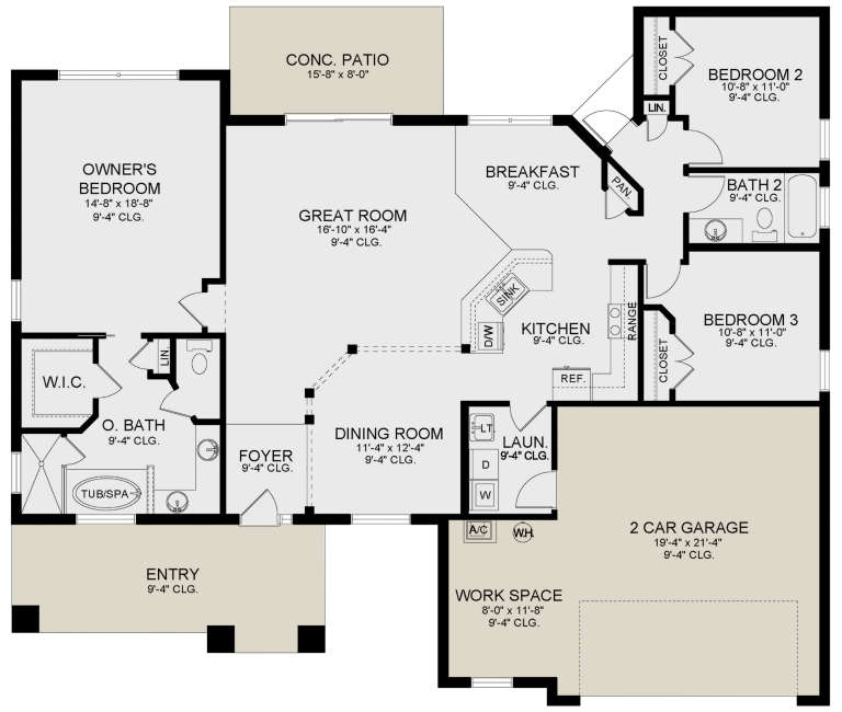 House Plan House Plan #22814 Drawing 1