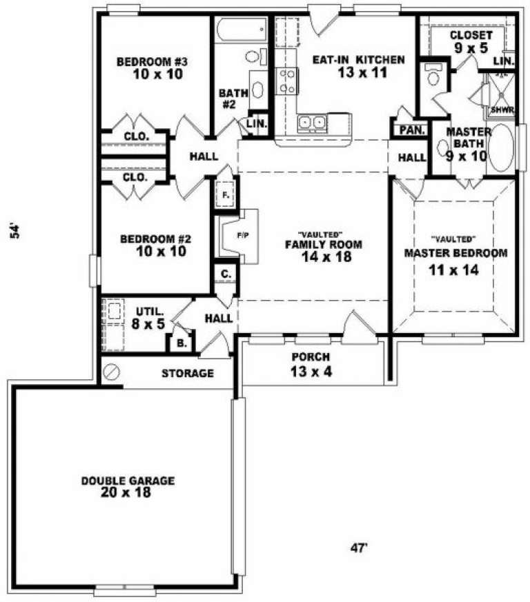 House Plan House Plan #2282 Drawing 1