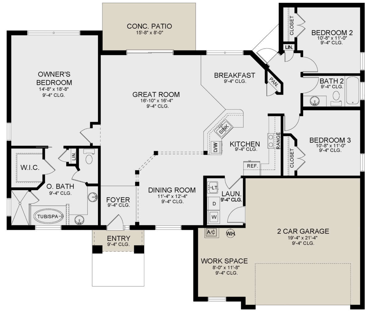 Main Floor for House Plan #3978-00232