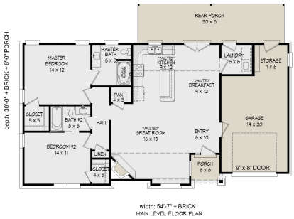 House Plan House Plan #22835 Drawing 1