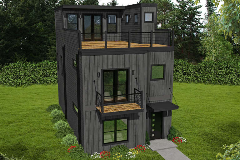 Modern House Plan #940-00165 Elevation Photo