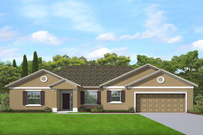 Ranch House Plan #3978-00234 Elevation Photo