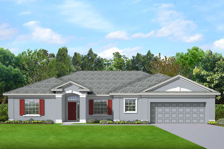 Ranch House Plan #3978-00236 Elevation Photo