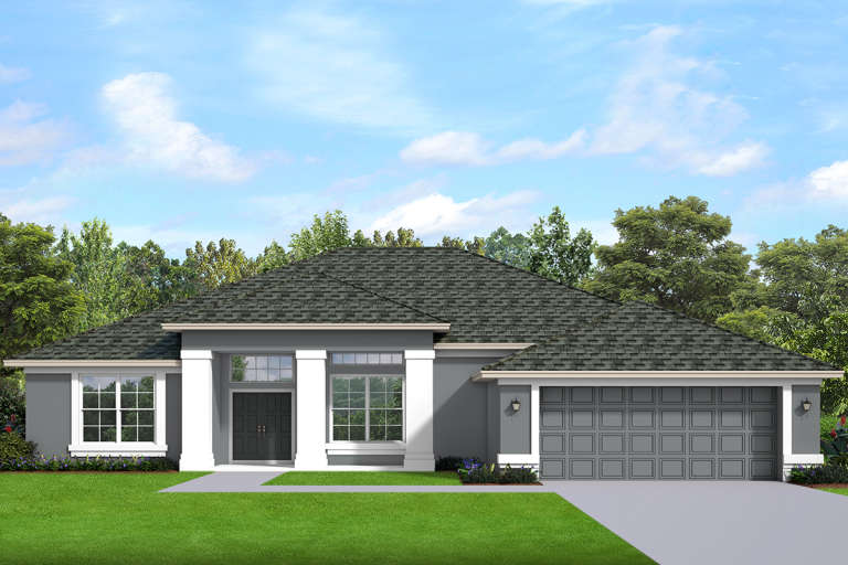 House Plan House Plan #22870 Front Elevation 