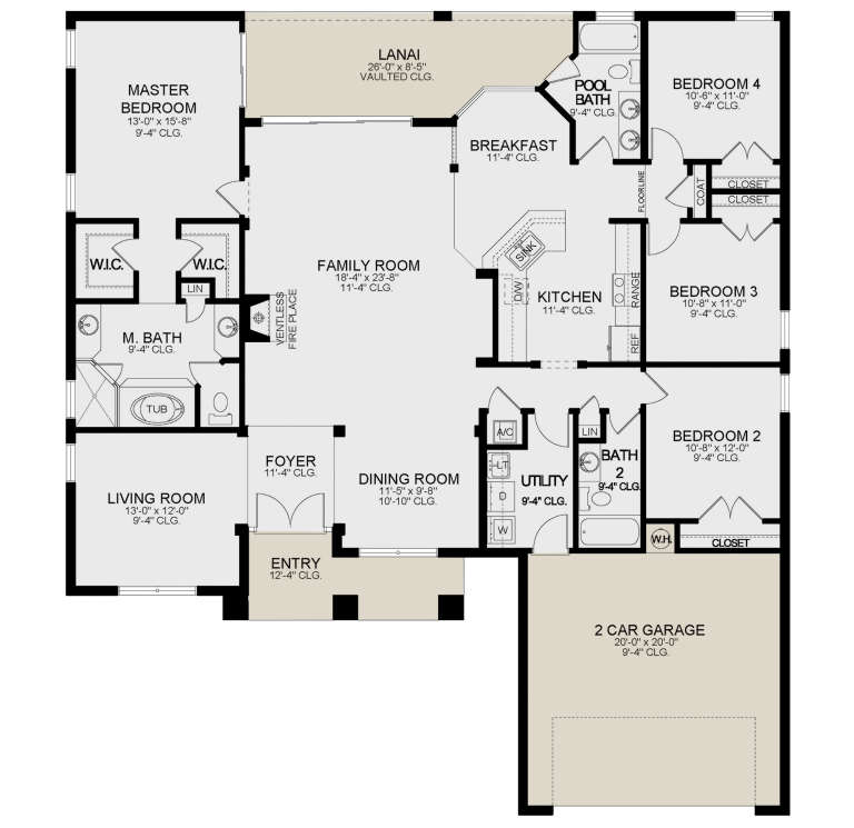 House Plan House Plan #22870 Drawing 1