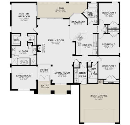 House Plan House Plan #22877 Drawing 1