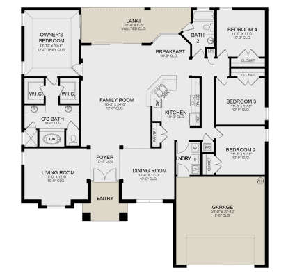 Main Floor for House Plan #3978-00240